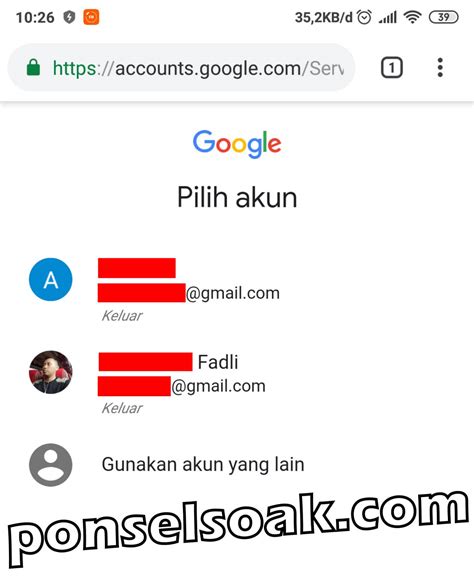 Cara Keluar Akun Google